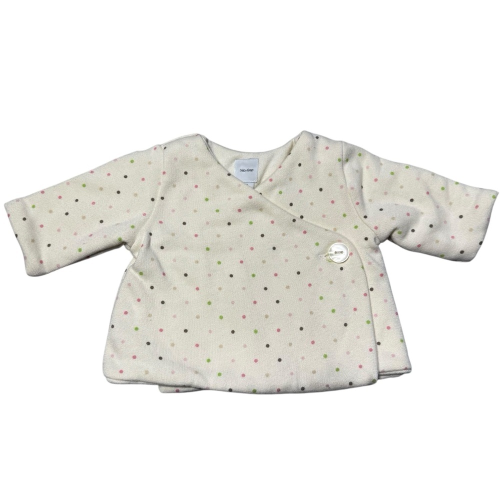 New Baby Gap Crossover Polka Dot Top Size Newborn